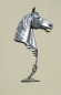 Preview: Horse bust sculpture steel